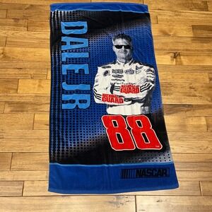 NASCAR Dale Earnhardt Jr 88 National Guard Beach Towel Blue Black 30x58 Racing
